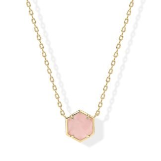 PAVOI 14K Gold Plated Gemstone Pendant Necklace | Dainty Chain Necklaces for Women | Amethyst, Onyx, Green Fluorite, Labradorite, Pearl, Rose Quartz, Agate, Sodalite, Turquoise...