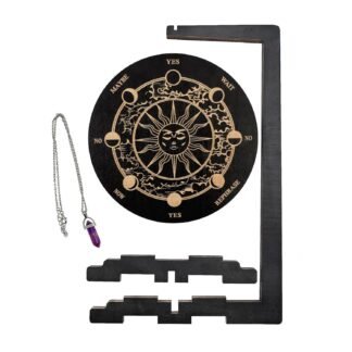 Pendulum Display Shelf – Wooden Pendulum Holder Stand, Exquisite Decor Stand | Stylish Jewelry Display For Yoga Room Meditation Bedroom Living Room, Elegant Wooden Shelf For...