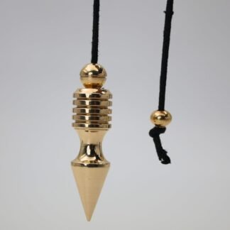 Pendulum for radiesthesia, Energy Healing and Chakras, Cotton String Included Brass Polished All (Brass Polished 14)