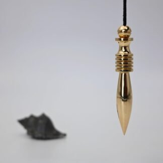 Pendulum for radiesthesia, Energy Healing and Chakras, Cotton String Included Brass Polished All (Brass Polished 21)