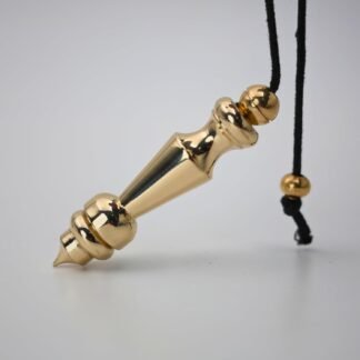 Pendulum for radiesthesia, Energy Healing and Chakras, Cotton String Included Brass Polished All (Brass Polished 12)