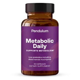 Pendulum Metabolic Daily - Multi-Strain Probiotic with Akkermansia muciniphila to Support Metabolism and Sustain Energy Levels - for Women and Men - 90 Capsules 1 Pack - lunas-mystic-emporium.com Pendulum Metabolic Daily - Multi-Strain Probiotic with Akkermansia muciniphila to Support Metabolism and Sustain Energy Levels - for Women and Men - 90 Capsules (1 Pack)
