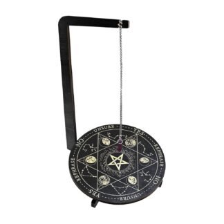 Pendulum Stand - Wooden Yes Or No Pendulum Board | Mystic Ritual Vertical Metaphysical Message Board | Metaphysical Witch Supplies For Meditation Spiritual Cleansing Tarot...