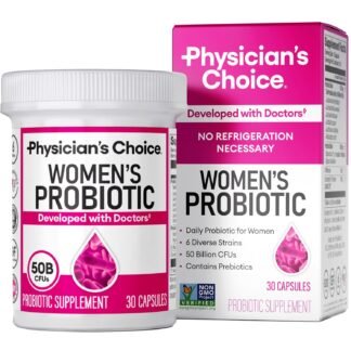 Physician's CHOICE Probiotics for Women - PH Balance, Digestive, UT, & Feminine Health - 50 Billion CFU - 6 Unique Strains for Her - Organic Prebiotics, Cranberry Extract+ -...