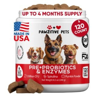Probiotics for Dogs Digestive Health - Probiotic Chews for Gut Health, Itchy Skin Yeast, Diarrhea - USA Product - Immune Support Supplement - Dog Digestive Support & Allergy...
