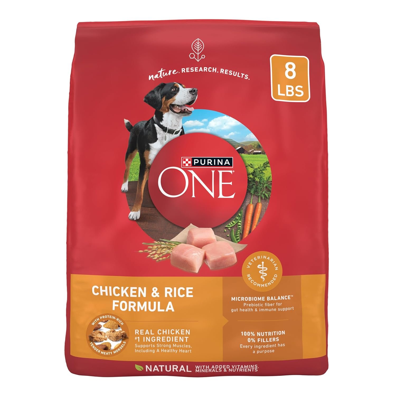 Purina ONE Chicken and Rice Formula Dry Dog Food - 8 lb Bag - lunas-mystic-emporium.com Purina ONE Chicken and Rice Formula Dry Dog Food - 8 lb. Bag