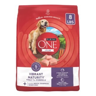 Purina ONE High Protein Dry Senior Dog Food Plus Vibrant Maturity Adult 7 Plus Formula - 8 lb. Bag