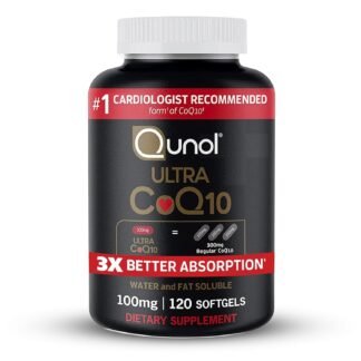 Qunol CoQ10 100mg Softgels, Ultra CoQ10 100mg, 3x Better Absorption, Antioxidant for Heart Health & Energy Production, Coenzyme Q10 Vitamins and Supplements, 4 Month Supply, 120...
