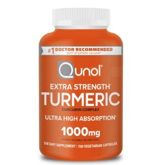 Qunol Turmeric Curcumin Supplement, 1000mg with Ultra High Absorption, for Joint Support, Extra Strength Capsules, 150 Count