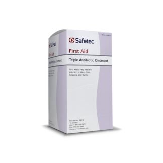 Safetec Triple Antibiotic .9 g. Pouch (144 Count Box) - First Aid Ointment for Minor Cuts, Scrapes and Burns (Pack of 1 Box)