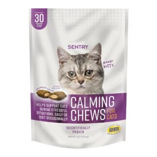 Sentry Calming Chews for Cats, Calming Aid Helps to Manage Stress & Anxiety, With Pheromones That May Help Curb Destructive Behavior & Separation Anxiety, Calming Health...