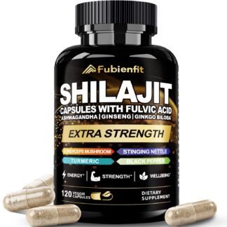 Shilajit Capsules - Premium Shilajit for Men - with Ashwagandha Ginseng and More Fulvic Acid for Men/Women - 120 Capsules