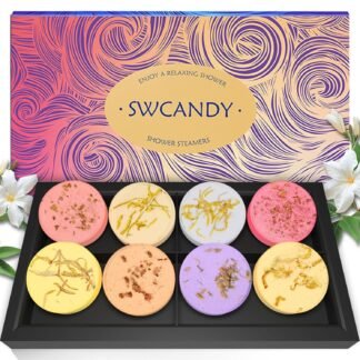Shower Steamers Aromatherapy SWCANDY 8 Pack Gifts for Women Stocking Stuffers for Adults, Her, Mom, Men Natural Essential Oils Home Spa Self Care Stress Relief Relaxation Bath...