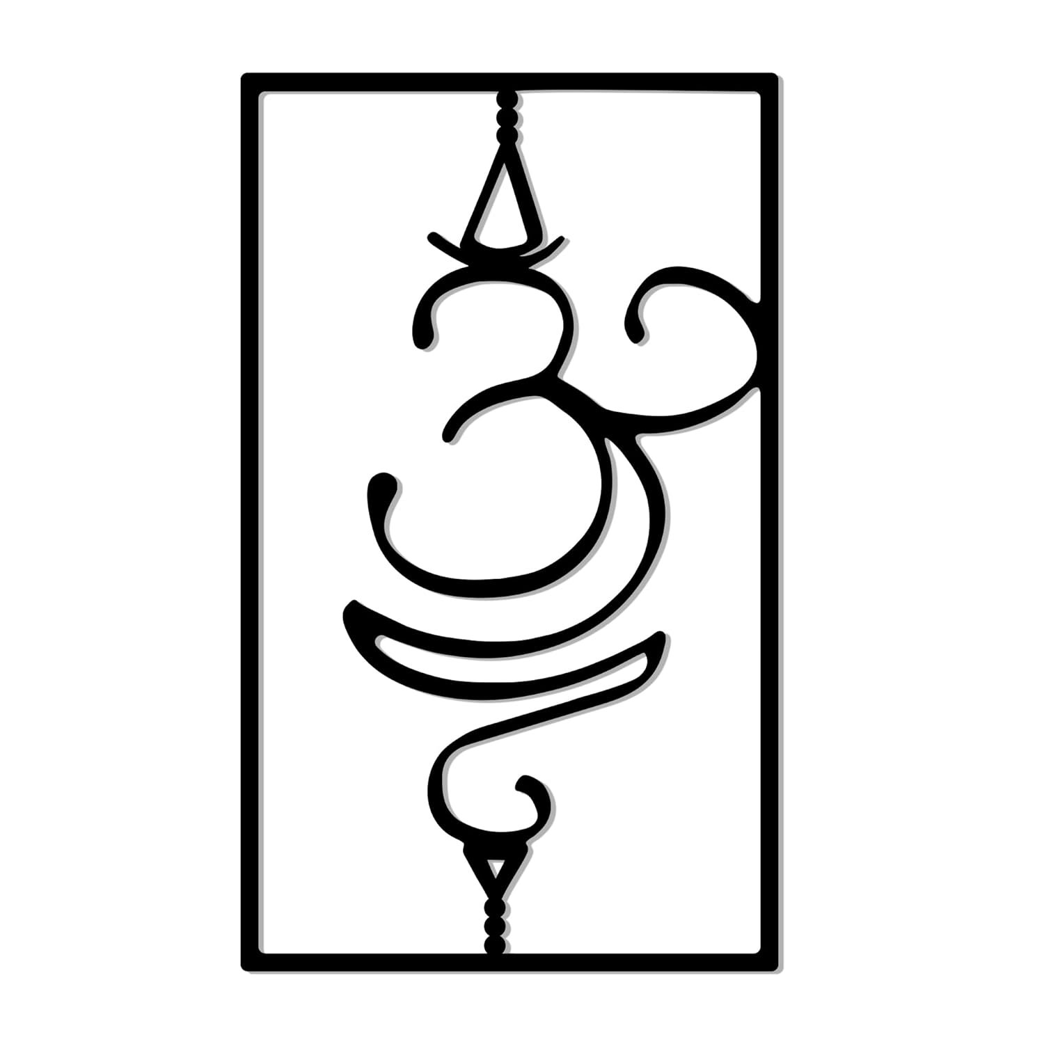 Slickss Om Wall Decor Zen Wall Art Sanskrit Breathe Sign with Spacer Pins for 3D Effect Metal Yoga Meditation Wall Art for Home Studio Gift for Yogis142 x 83 - lunas-mystic-emporium.com Slickss Om Wall Decor, Zen Wall Art, Sanskrit Breathe Sign with Spacer Pins for 3D Effect, Metal Yoga Meditation Wall Art for Home & Studio, Gift for Yogis(14.2" x 8.3")