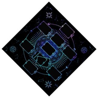 Square Shape Pendulums Divinations Mat Altars Tablecloth Board Game Card Pad Runes Table Cloth Mysterious Board Game Mat