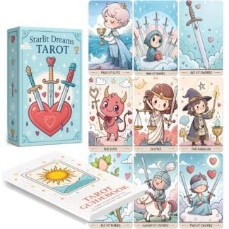Starlit Dreams Tarot, Whimsical Tarot and Oracle Cards for Beginners, Cute Fortune Telling Deck with Dreamy Pastel Artwork for Healing, Self-Care, and Spiritual Guidance, 78...