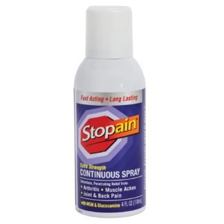Stopain Pain Relief Spray 4oz, USA Made, Max Strength Fast Acting with Menthol, MSM, Glucosamine for Lower Back, Arthritis, Knee, Neck, Joints, HSA FSA Approved OTC Topical...