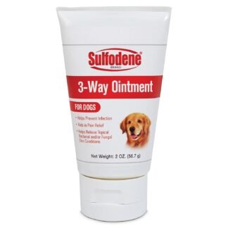 Sulfodene Dog Wound Care 3-Way Ointment, Relieves Pain & Prevents Infection For Dog Cuts, Scrapes, Bites and Injuries, 2 Ounce
