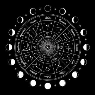 Tarot Mat, 50cm x 50cm Pendulum Divinations Mat Astrology Mat Altar Rune Tablecloth Square Shape Metaphysical Board Game Pad