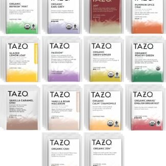 TAZO Tea Bags Sampler Assortment Variety Pack Gift Box (42 Count) 14 Different Flavors Gifts for Her Him Women Men Tea Lovers Couples Family Friends Coworker