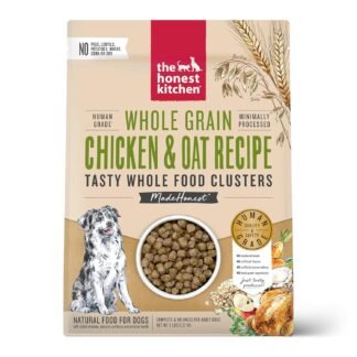 The Honest Kitchen Whole Food Clusters Whole Grain Chicken & Oat Dry Dog Food, 5 lb Bag