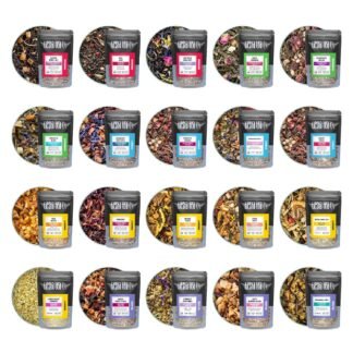 Tiesta Tea - Discovery Sampler Dry Flight Set Loose Leaf High to No Caffeine Hot Iced Up to 200 Cups Tea Variety Pack with Green Herbal Black Chai Brew 20 Resealable - lunas-mystic-emporium.com Tiesta Tea - Discovery Sampler Dry Flight Set, Loose Leaf, High to No Caffeine, Hot & Iced Up to 200 Cups, Tea Variety Pack with Green, Herbal, Black & Chai Brew, 20 Resealable...