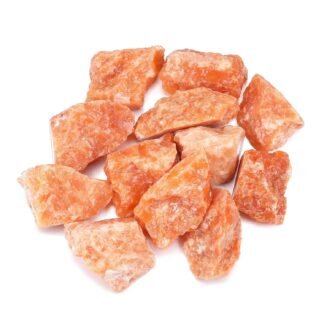 Top Plaza Bulk Sunstone Healing Crystals Rough Stones - Large 1" Natural Raw Stones Crystal for Reiki Healing, Wicca, witchcraft, Tumbling, Cabbing, Fountain Rocks, Decoration,...