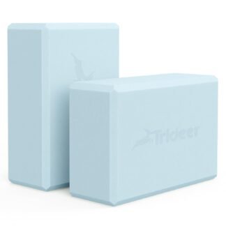 Trideer Yoga Blocks 2 Pack, Soft Non-Slip Foam Blocks with Beveled Edges for Alignment and Stretching in Yoga, Pilates, and Dance - Supportive, Lightweight, Odor Resistant,...
