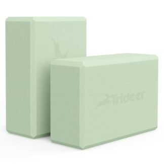 Trideer Yoga Blocks 2 Pack, Soft Non-Slip Foam Blocks with Beveled Edges for Alignment and Stretching in Yoga, Pilates, and Dance - Supportive, Lightweight, Odor Resistant,...