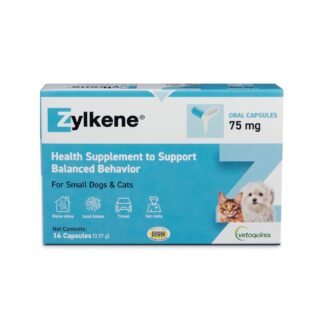 Vetoquinol Zylkene Calming Support Supplement for Small Dogs and Cats, Helps Promote Relaxation and Reduce External Stress Factors, Daily Behavioral Support and Anxiety Relief...
