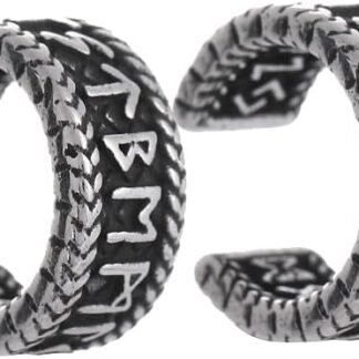 Viking Ear Cuffs Earrings, Norse Runes Non Piercing Clip on Earrings, Archaic Rune Ear Cuff for Women Men