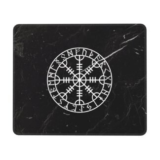 Vikings Helm of Awe Rune Mouse Mat Anti Slip Rubber Small Mouse Pad, for Office Laptop Computer 7 x 8.6 in