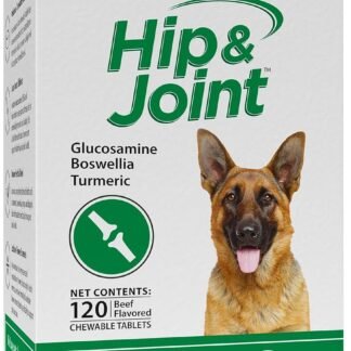 Vital Planet - Natural Hip and Joint Supplement for Dogs - Potent Herbal Blend with Green Lipped Mussel, MSM and Glucosamine (120 Chewable Tabs)