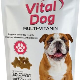 Vital Planet - Vital Dog Multivitamin for Everyday Health with Vitamins, Minerals and Antioxidants - 30 Bacon Flavored Soft Chews