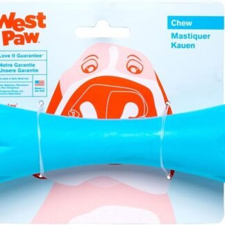 WEST PAW Zogoflex Hurley Dog Bone Chew Toy – Floatable Pet Toys for Aggressive Chewers, Catch, Fetch – Bright-Colored Bones for Dogs – Recyclable, Dishwasher-Safe, Non-Toxic,...