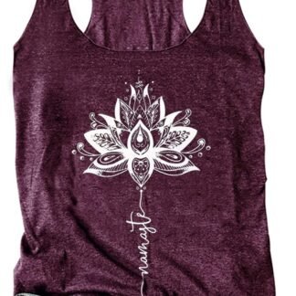 Womens Mandala Vintage Graphic Racerback Tank Tops Summer Casual Loose O-Neck Tanks Vest Vacation Classic-Fit Shirt Cami