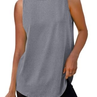 Womens Workout Tank Tops Lightweight Sleeveless Shirts for Women Loose Fit Tops for Athletic Running Tennis Yoga