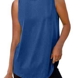 Womens Workout Tank Tops Lightweight Sleeveless Shirts for Women Loose Fit Tops for Athletic Running Tennis Yoga