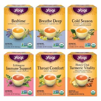 Yogi Get Well Variety Pack (6 Pack) - Herbal Immune and Cold Season Support - 96 Organic Tea Bags