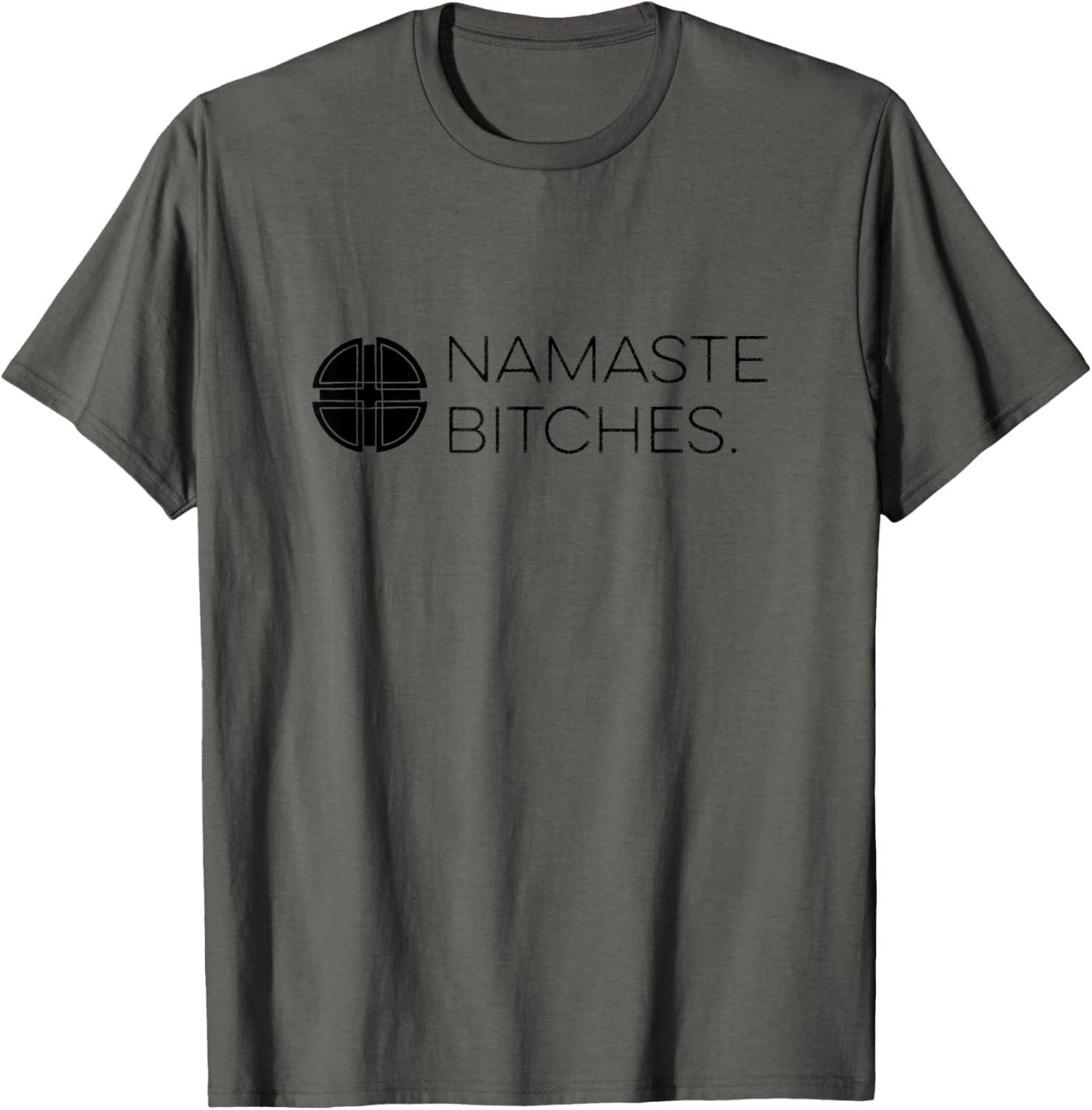 Zen AF | Mindfulness Designs Grey Namaste Bitches Yoga T-Shirt X-Small - lunas-mystic-emporium.com Zen AF | Mindfulness Designs Grey Namaste Bitches Yoga T-Shirt X-Small