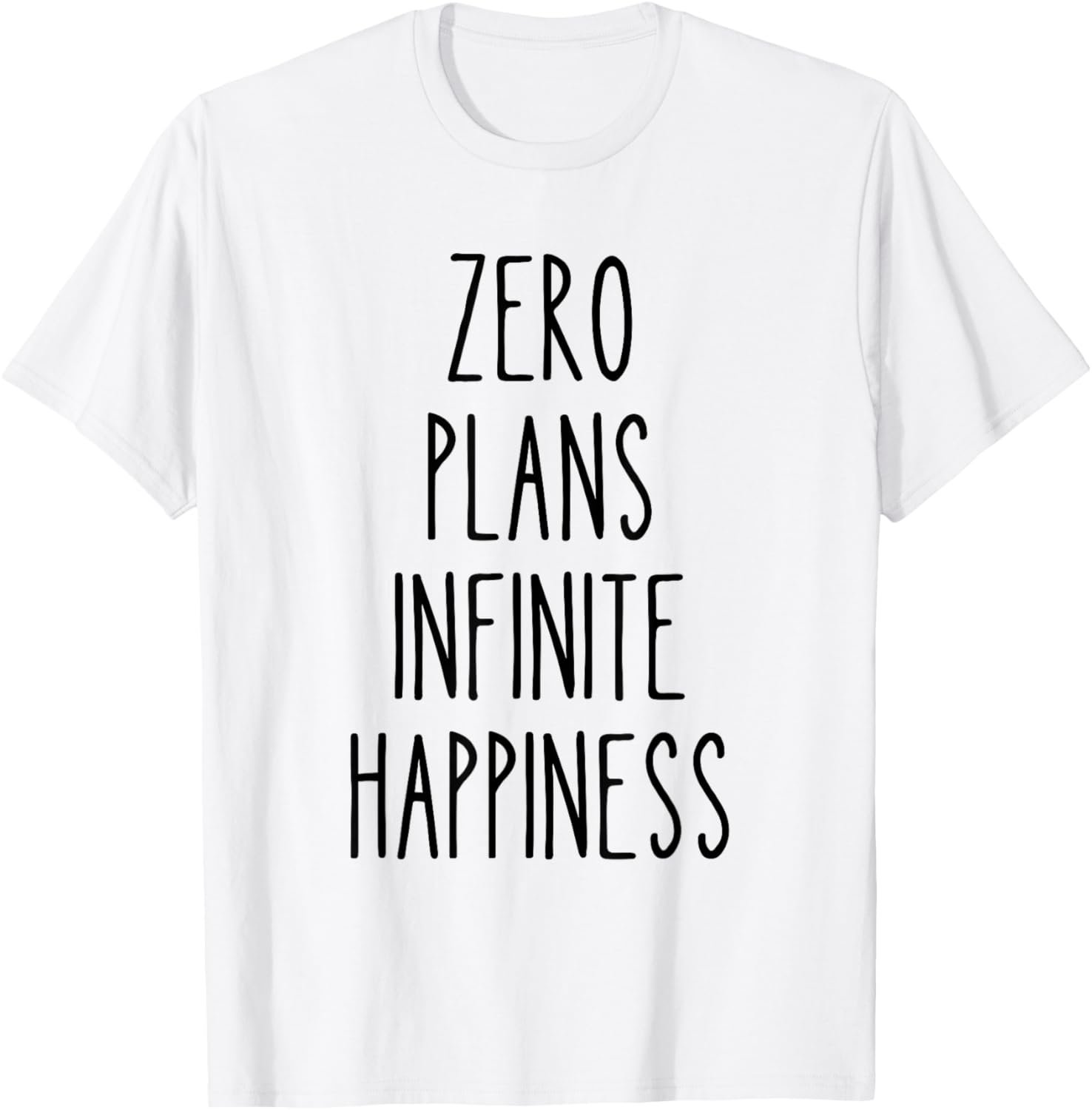 Zero Plans Funny Humor Relaxation Minimalist No Stress Zen T-Shirt - lunas-mystic-emporium.com Zero Plans Funny Humor Relaxation Minimalist No Stress Zen T-Shirt