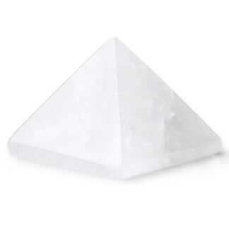 ZHIYUXI Clear Quartz Crystals Pyramid Gemstones 1.5" Clear Quartz Stones White Pyramid Protection Crystals for Meditation Reiki