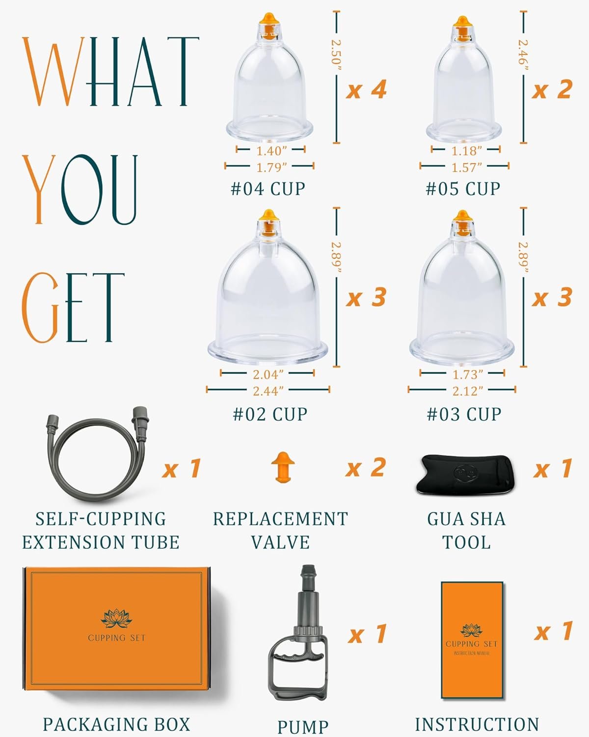 12 Cups Cupping Set - Cupping Kit for Massage Therapy at Home Massage Cups for Whole Body - lunas-mystic-emporium.com 12 Cups Cupping Set - Cupping Kit for Massage Therapy at Home Massage Cups for Whole Body