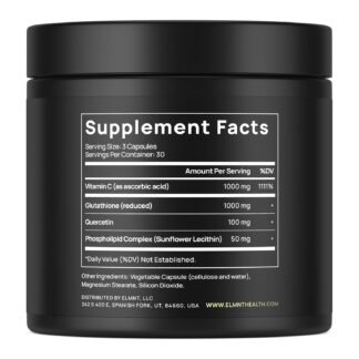 2150mg Super Liposomal Glutathione Supplement w. Vitamin C, Quercetin & Pure L Glutathione 2000mg Triple Action Formula Glutathione Liposomal Supplement w. Phospholipid Layer -...