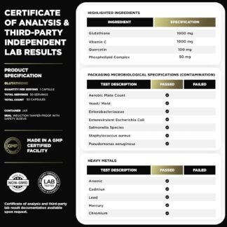 2150mg Super Liposomal Glutathione Supplement w. Vitamin C, Quercetin & Pure L Glutathione 2000mg Triple Action Formula Glutathione Liposomal Supplement w. Phospholipid Layer -...