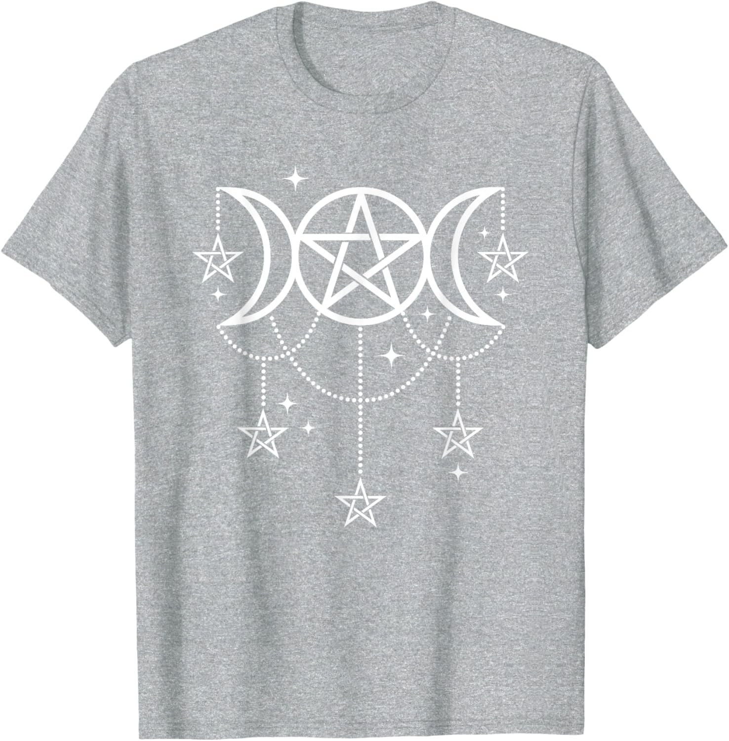 3 Moon Goddess Pentacle Pagan Wiccan Icon T-Shirt - lunas-mystic-emporium.com 3 Moon Goddess Pentacle Pagan Wiccan Icon T-Shirt