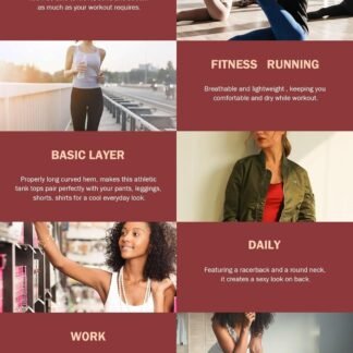 6 or 5 Pack Workout Tank Tops for Women, Athletic Racerback Sports Tank Tops, Compression Sleeveless Dry Fit Shirts