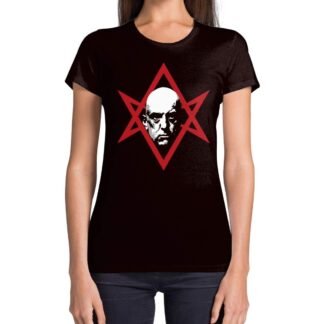 Aleister Crowley Unicursal Hexagram Pagan Womens T Shirt
