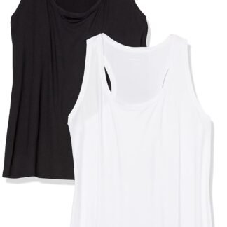 Amazon Essentials Women's Active Workout Quick Dry Tech Stretch Racerback Tank Top (Available in Plus Size), Multipacks