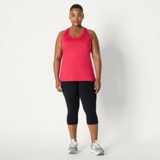 Amazon Essentials Women's Active Workout Quick Dry Tech Stretch Racerback Tank Top (Available in Plus Size), Multipacks